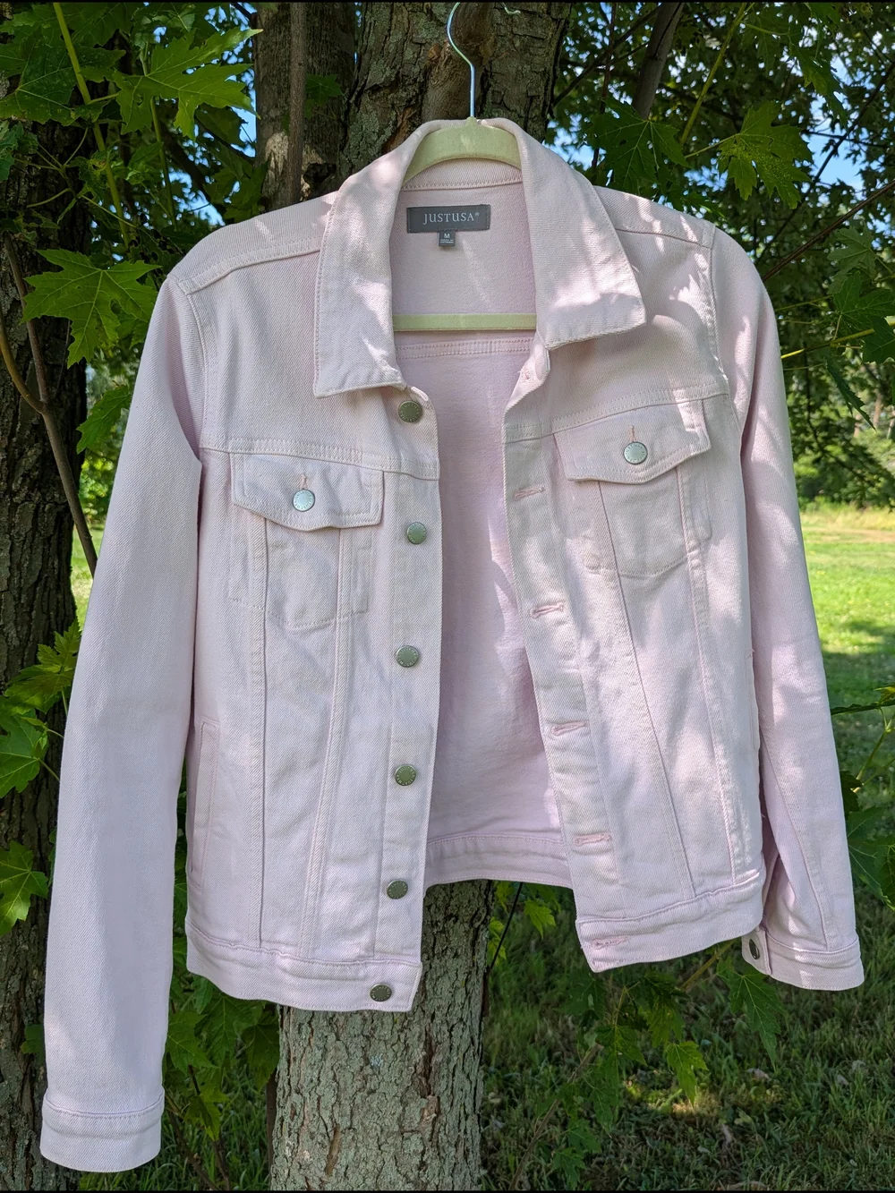Just USA Light Lavender Denim Jacket - Women's Classic Trucker